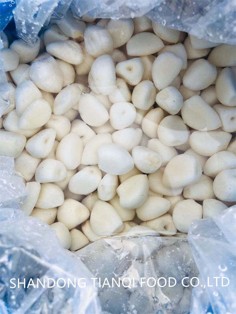 salted garlic in big drums